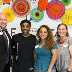 Michael, Tyrone, Brigette, and Jennifer pose at Tacos on TAF